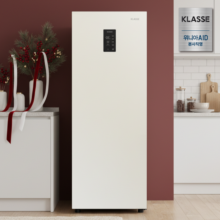 위니아에이드 클라쎄 컨버터블 미니 스탠드형 김치냉장고 1도어 KAE112TWMEV8 메탈화이트