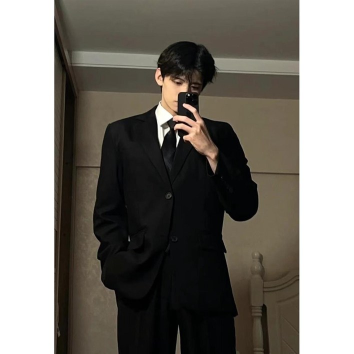 스타일닥터 남자 정장 자켓 사계절 슬림핏 두버튼 정장 기본 캐주얼 아우터