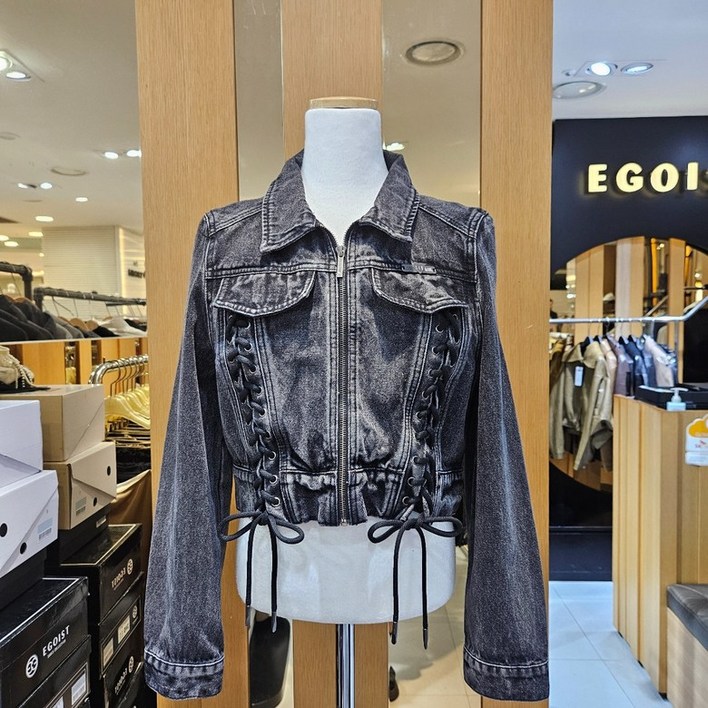 에고이스트 레이스업집업데님자켓ER3ODZ51BP
