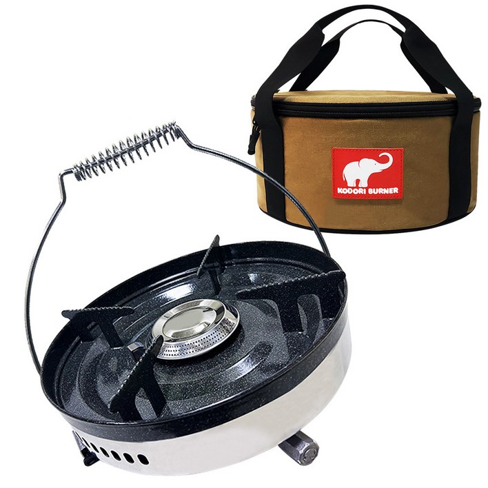 코돌이탱크 LPG 3kg가스 캠핑용품, 1개, 바람막이일체형코돌이버너5577코돌이원형가방