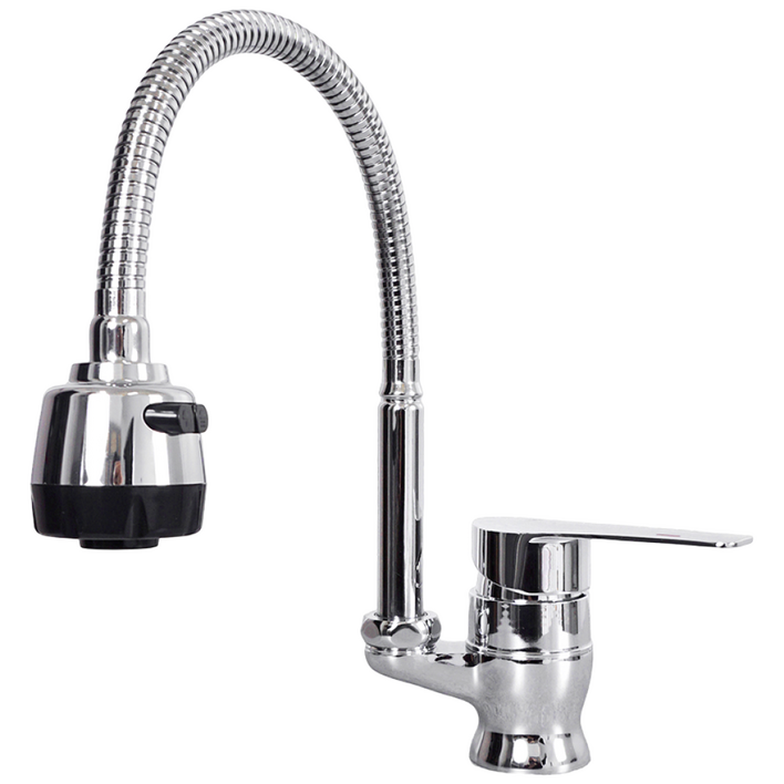 아바스 국산 KS인증 원홀 자바라 수도꼭지 싱크대 씽크대 코브라 싱크대수도꼭지 주방수전, 1세트