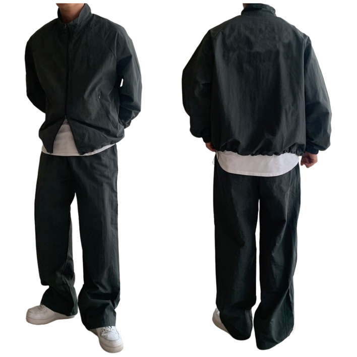 베럴댄나우 남성 ROKA 로카 투웨이 바람막이 스트링  나일론 와이드 팬츠 트레이닝복 세트