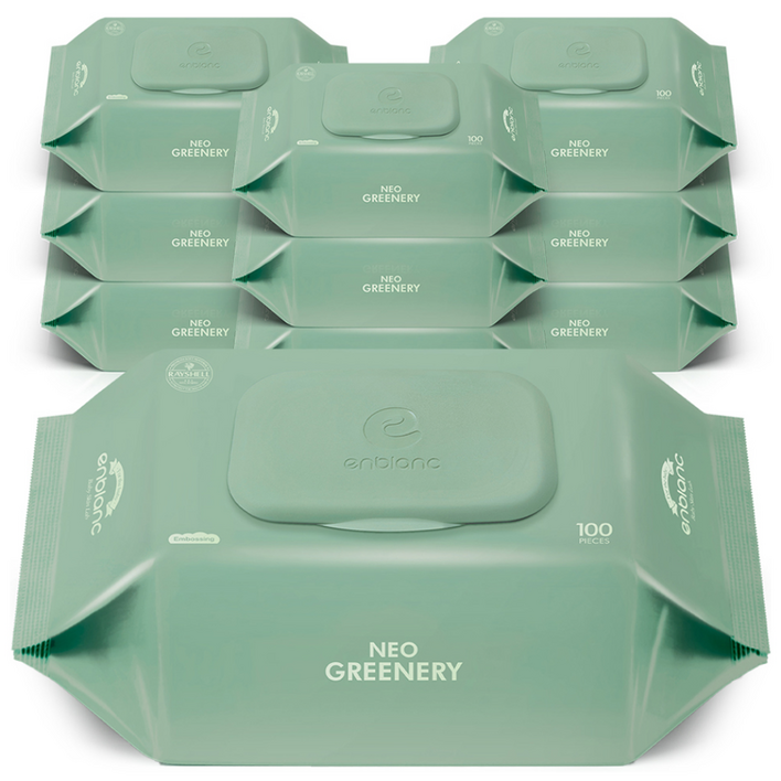 앙블랑 네오 그리너리 유아용 물티슈 캡형