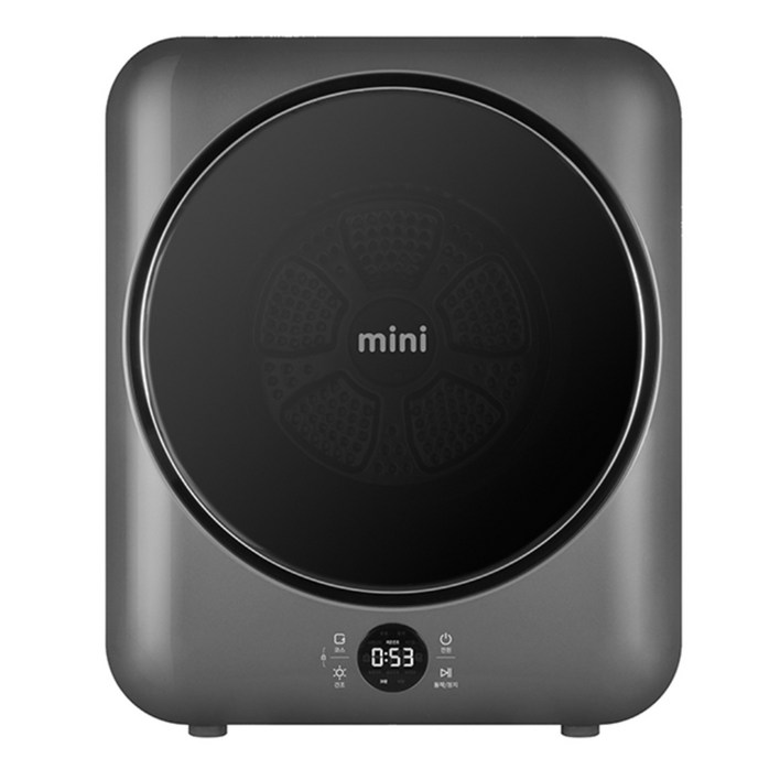 위니아 3kg mini 의류건조기 BWR03SGDVA UV살균 아기옷 1인가구 자취 미니 소형 건조기, 딥실버, BWR03SGDVA