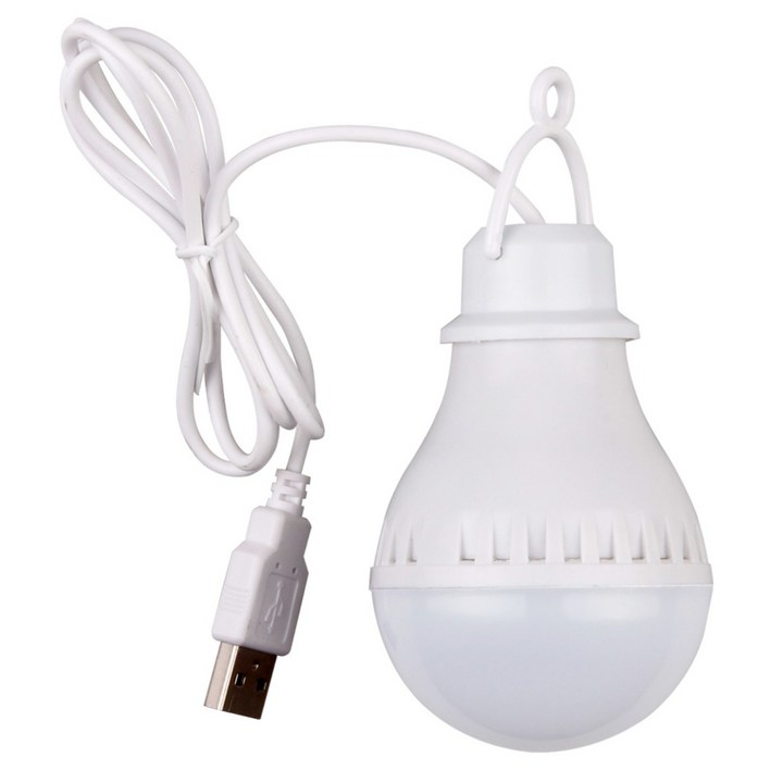 USB LED 등 램프 5W 조명 텐트 전등 캠핑 랜턴 후레쉬, 1개