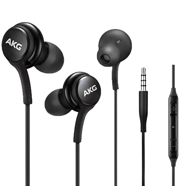 홈방구삼성전용 3.5 단자 유선이어폰 정품 AKG 스마트폰 갤럭시 노트북 인강 게이밍 S8 S9 S10 노트8 노트9 아비스토 귀이개 구성품 포함, 블랙