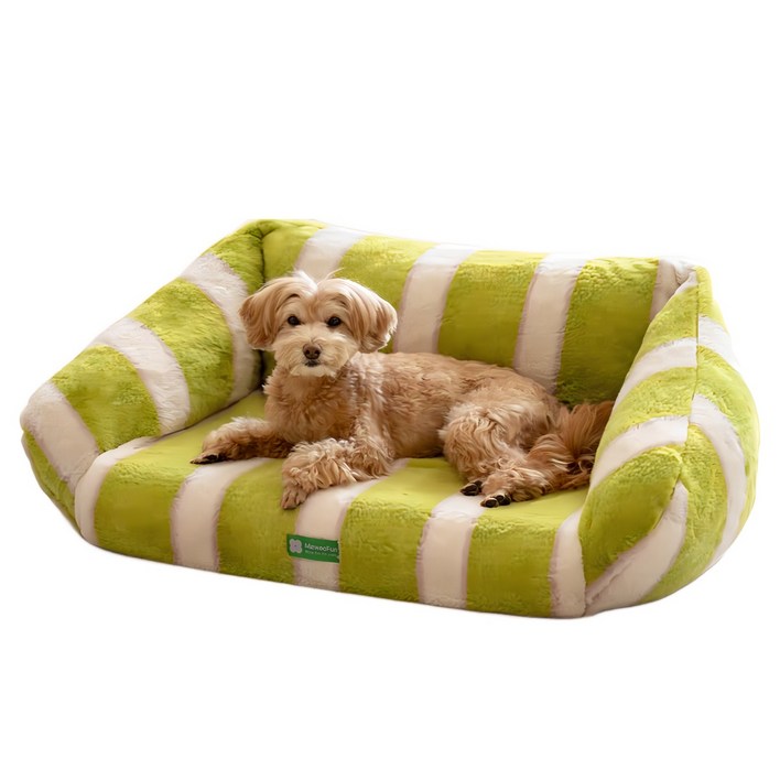 미우펀 MewooFun 고양이 강아지 미끄럼방지 스프라이트 펫쇼파침대, 녹색, 1개