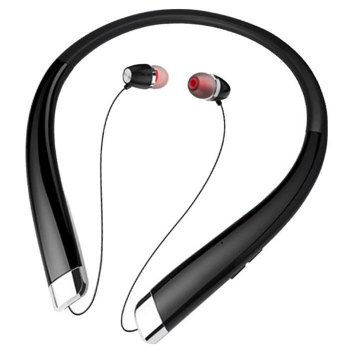 지노바 NeckLine Pro 넥밴드 무선 블루투스 이어폰 스포츠 목걸이 런닝 헤드셋, 블랙, NeckLine Pro