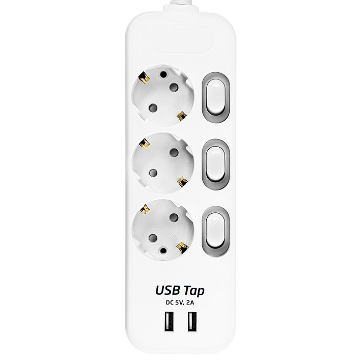 써지오 안전멀티탭 USB 3구개별 DH-2039MUT