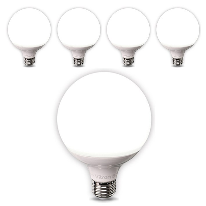 비츠온 화이트 숏타입 원하 볼구 G95 LED 전구 12W