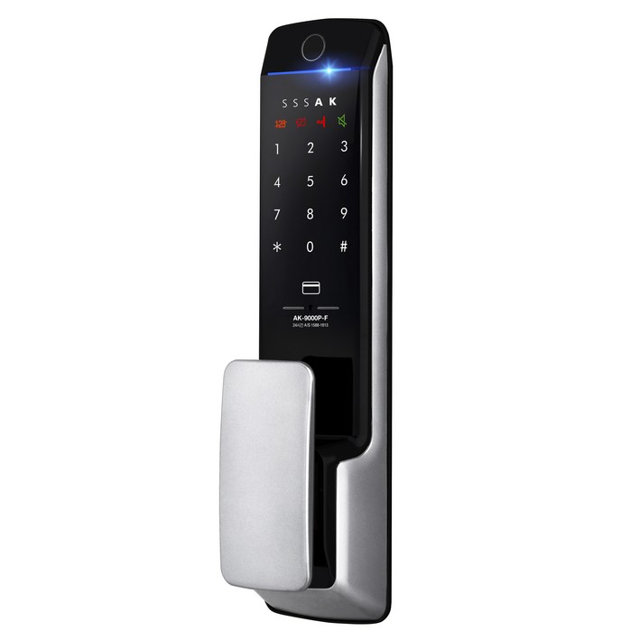 에버넷 무타공 롱 푸쉬풀 도어락 AK9000PF, AK9000PF, 고객직접설치