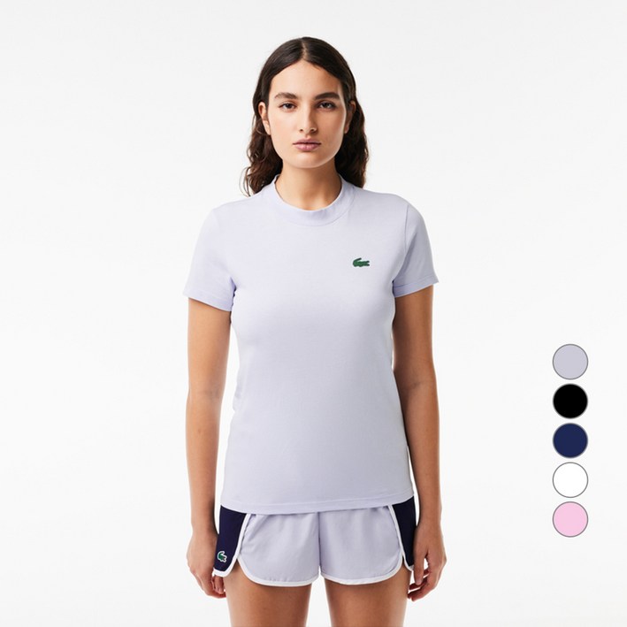 라코스테 여성용 베이직 스포츠 티셔츠