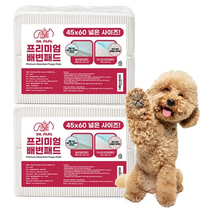 제이엠코코 프리미엄 배변패드 20g, 100개입, 2개