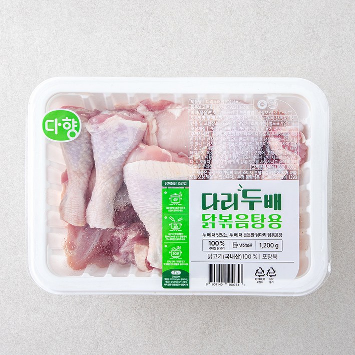 다향오리 다리두배 닭볶음탕용 닭고기 냉장, 1개, 1.2kg