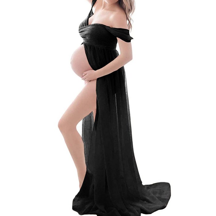쉬폰 오프숄더 만삭촬영 롱원피스 쉬폰 오프숄더 만삭촬영 롱원피스