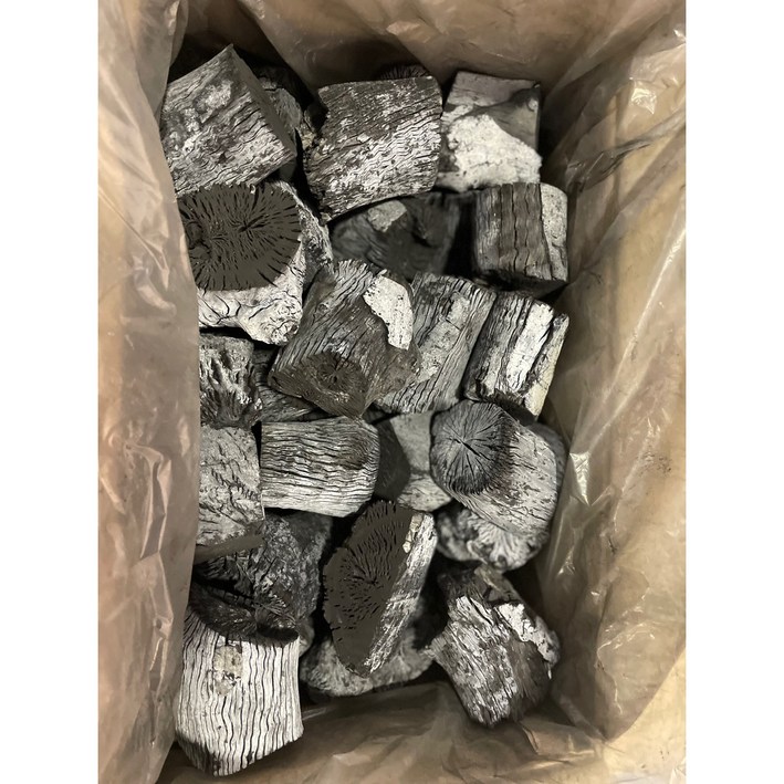 [간편포장] 두번구운 라오스 비장탄 백탄 바베큐 숯, 2개, 10kg