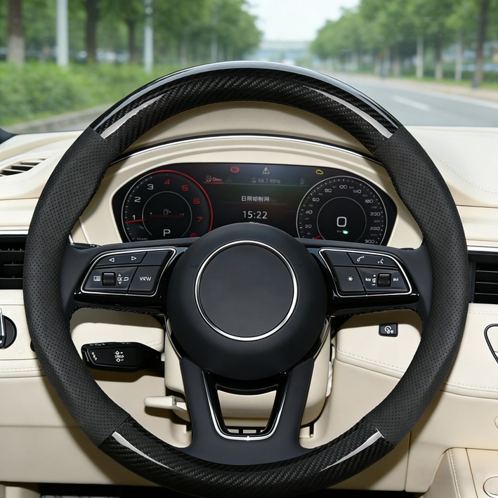 사시한사 범용형 카본 핸들커버 논슬립 핸들커버 자동차 핸들커버