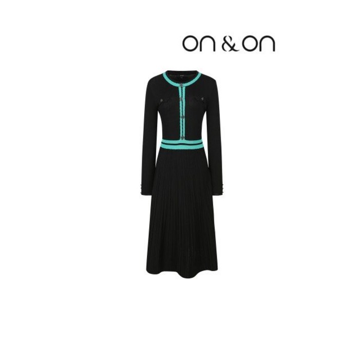 온앤온 배색 단추 장식 니트 원피스JK2MO329 720649
