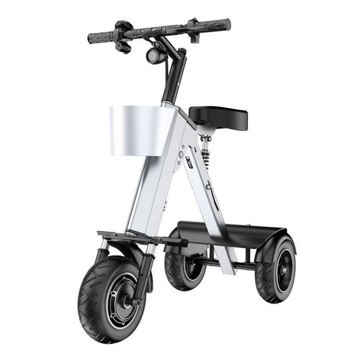 삼륜 전동 킥보드 접이식 전기 자전거 경량 충격 흡수 출퇴근용 배달용 바이크 배터리 휴대용