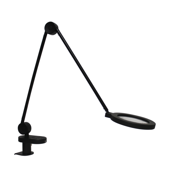 코지라이트 LED스탠드 TBL480C 돋보기 썬라이크LED 변경가능 사무용,클렘프타입, 리모컨포함, 블랙