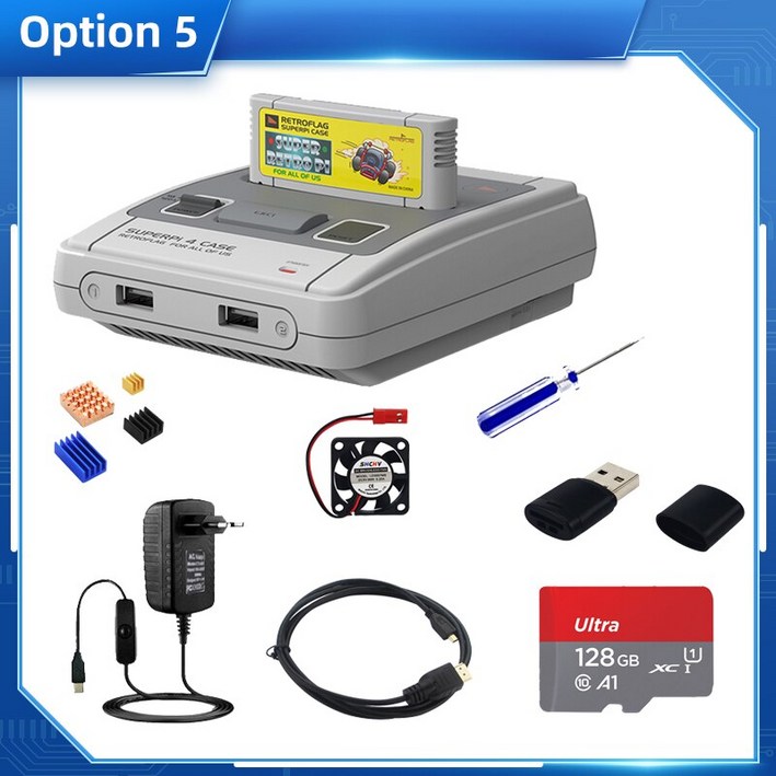Retroflag SUPERPi 4 Case for Raspberry Pi J with Cartridge Safe Shutdown Reset [A00026123]