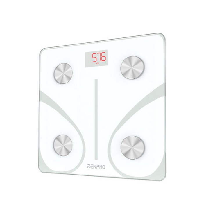 <RENPHO 한국본사> 렌포 스마트 디지털 체중계, 화이트