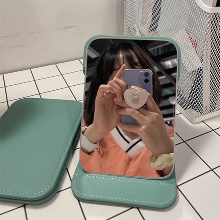 낭만라운지 에르딘 접이식 휴대용 탁상 거울