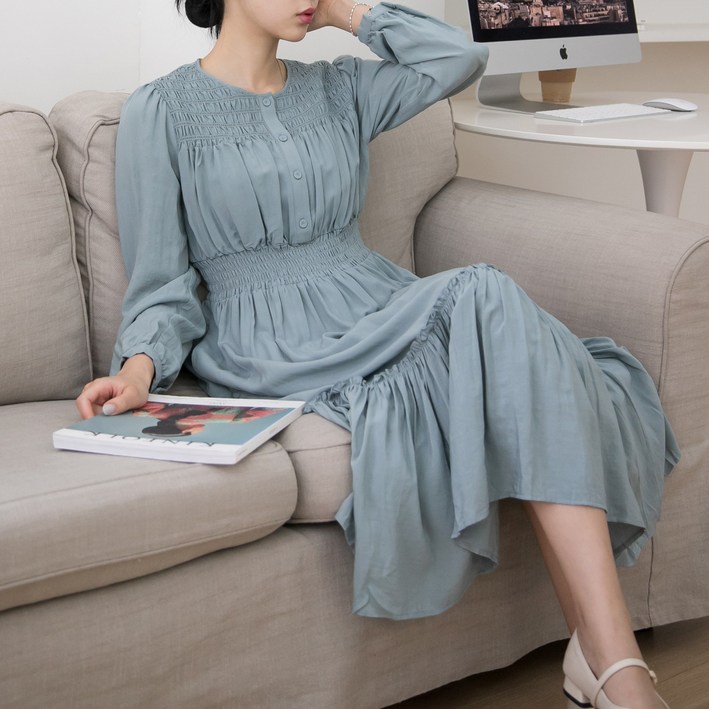 [S-XL] 스모크 프릴 원피스_아르덴스