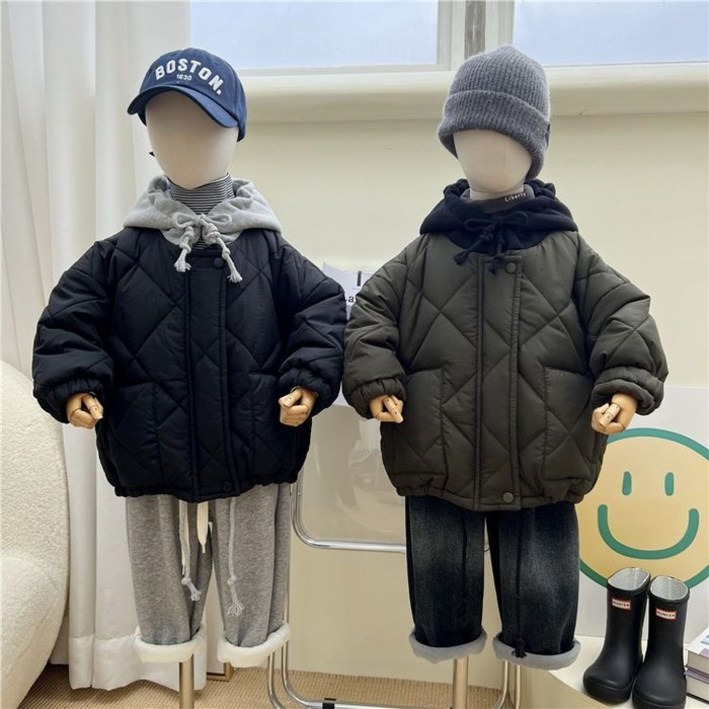 해피팡팡 남아 아동복 키즈 겨울신상 모어 후드 패딩 자켓
