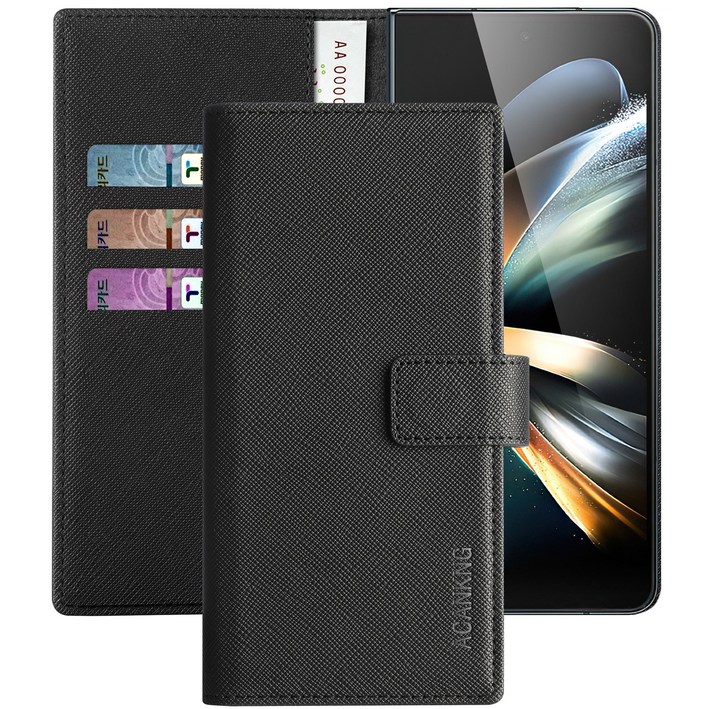 아칸크 삼성 갤럭시 z폴드5 5G 지갑형 가죽 카드수납 다이어리 휴대폰리 케이스 galaxy z fold 5 Leather wallet case 적용