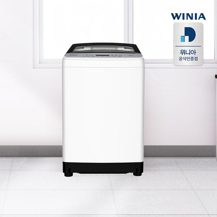 위니아 12kg 저소음 세탁기 통돌이 원룸 사무실 스타드럼 화이트 EWF12WG1W(A), 화이트