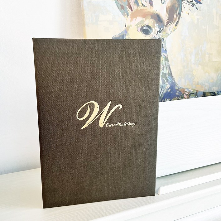 성혼선언문 혼인서약서 (디자인:W) / 결혼식축사 케이스 셀프웨딩 준비물 웨딩소품  주례없는예식 아버님주례 주례사