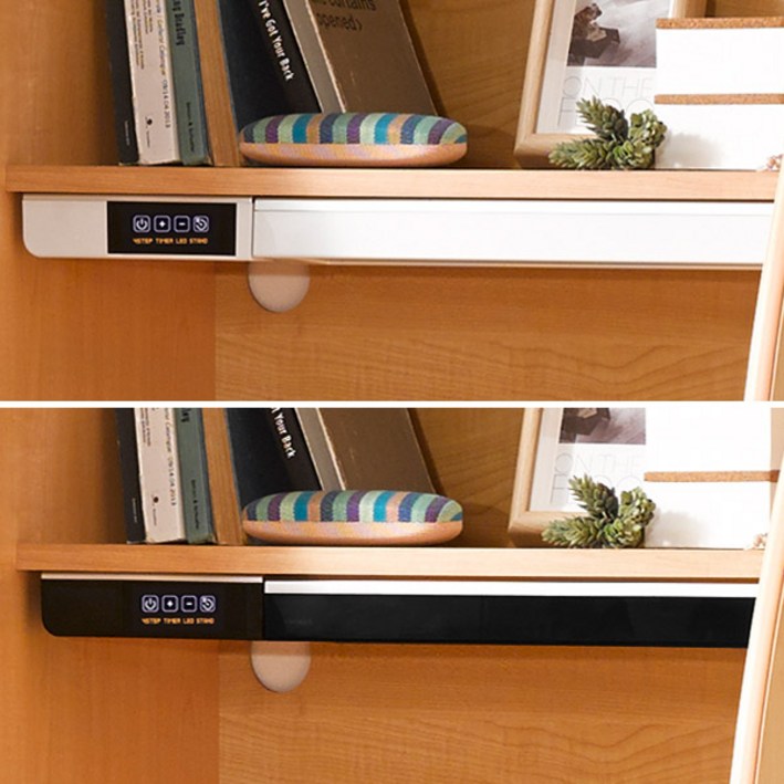이스마트 독서실책상용 4단계 타이머 LED스탠드, 화이트