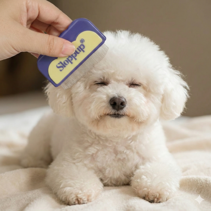 땡스스토리 반려동물 라운드 눈꼽빗