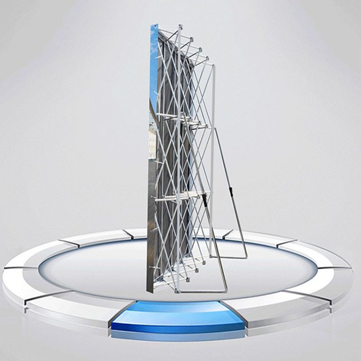 포토월 시상식 스크린 대형광고 포토존 접이식프레임 지지대다리2개포함, 1개, 그리드3x3 (230x230cm)