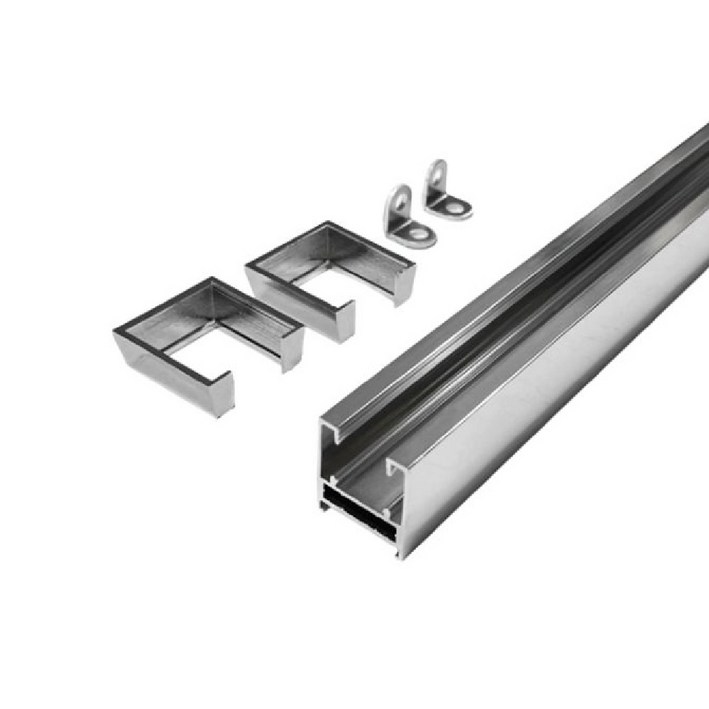 샤워부스헤드바사각꺽쇠2캡2포함옵션선택DLS, 1개