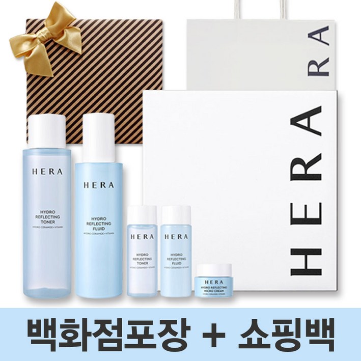 헤라 아쿠아볼릭 신형 하이드로 리플렉팅 2종 세트 선물포장 쇼핑백 포함