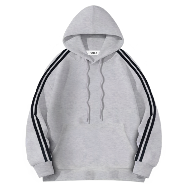 SICT 무지 오버핏 특양면 트랙 후드티