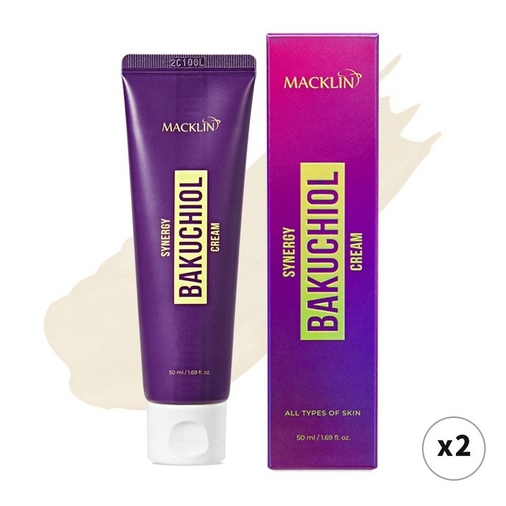 체험특가 11 바쿠치올 주름보습케어 시너지 크림 50ml 바쿠치올 10000ppm, 2개, 50ml