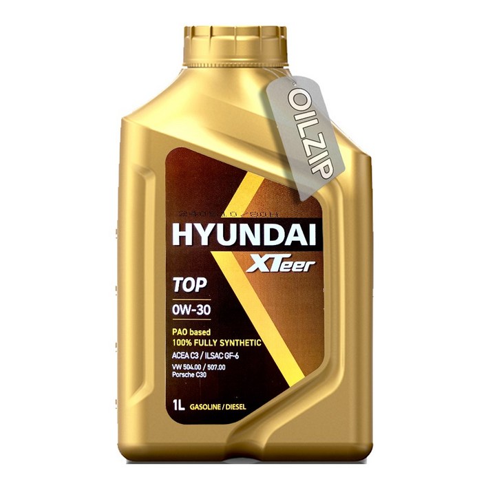 현대 엑스티어 탑 0W30 1리터 24년리뉴얼 API SP,ACEA C3,ILSAC GF6 100%합성엔진오일, 1L, 1개