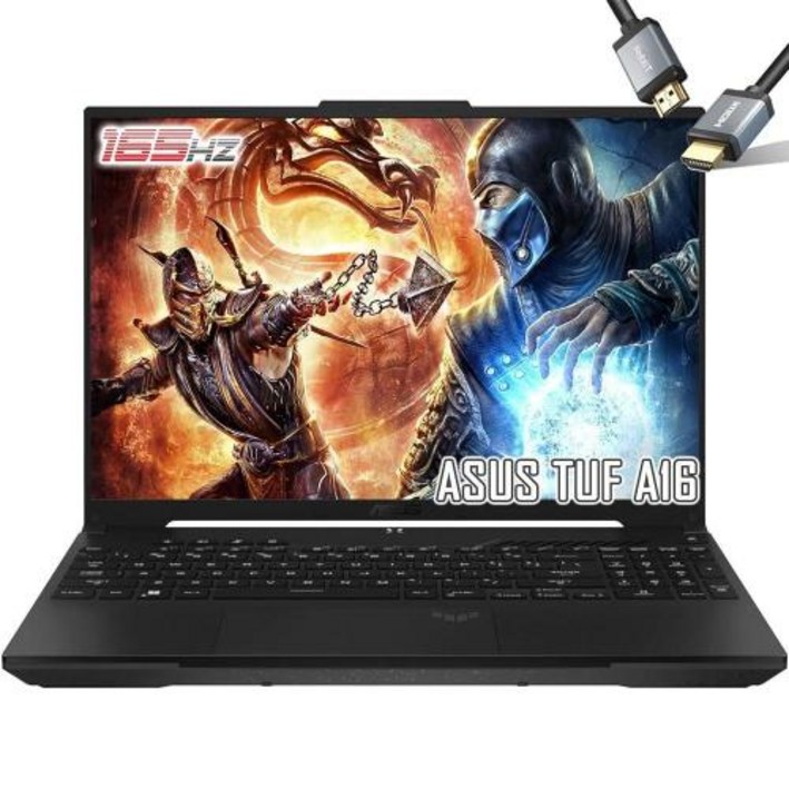 ASUS TUF 게이밍 A16 노트북 16인치 WUXGA 디스플레이 165Hz 100 sRGB  AMD Ryzen7 7735HS 비트 i712650H 라데온 RX7600S R