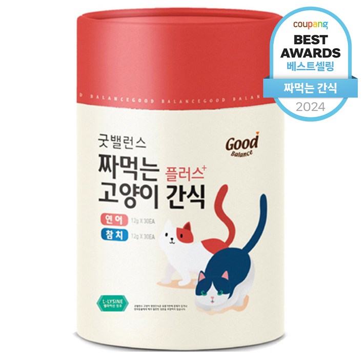 굿밸런스 고양이 짜먹는 간식 플러스 60p