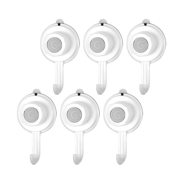 글라스터 무타공 훅 3p, 화이트, 2개