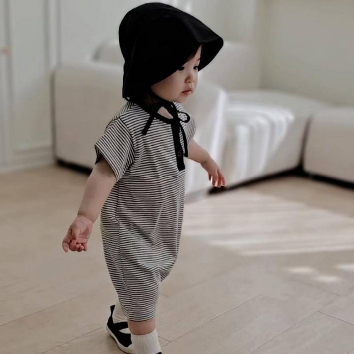 베베나인 유아용 데일리 스트라이프 슈트