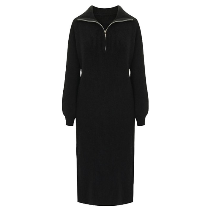 아노락 집업 골지 원피스 P5COP003C