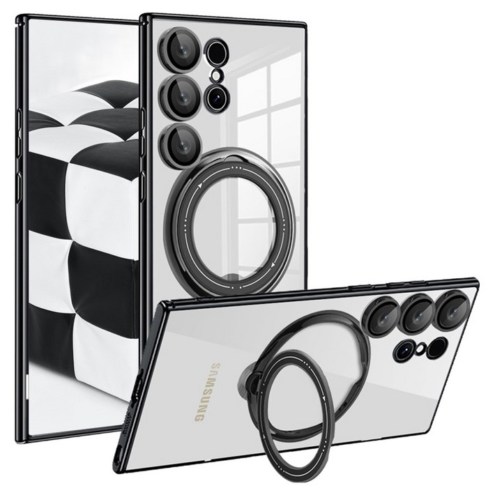 폰위드 메탈 컬러 프레임 풀커버 맥세이프 휴대폰 케이스 CA16