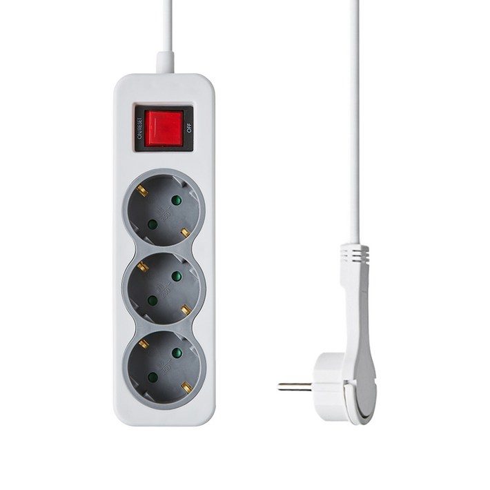 홈플래닛 납작 플러그 멀티탭 3구