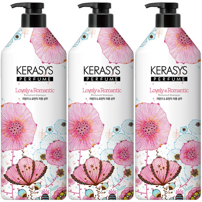 케라시스 러블리 앤 로맨틱 퍼퓸샴푸 꽃향, 980ml, 3개 케라시스 러블리 앤 로맨틱 퍼퓸샴푸 꽃향, 980ml, 3개
