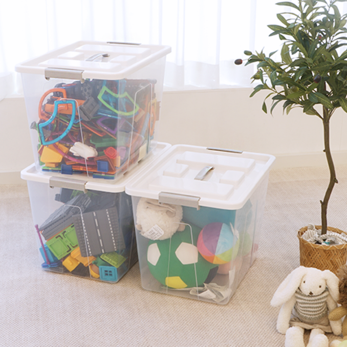 엠비코 들고잠궈 적층식 리빙박스