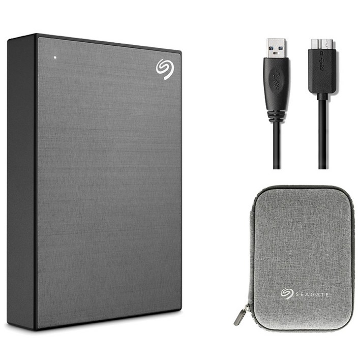 씨게이트 One Touch 외장하드 STKZ5000404 데이터복구 파우치 USB케이블, 5TB, 스페이스그레이 씨게이트 One Touch 외장하드 STKZ5000404 데이터복구 파우치 USB케이블, 5TB, 스페이스그레이